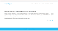 Desktop Screenshot of mezisklepy.cz